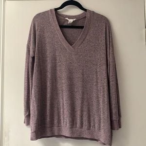 Oversized purple Workshop sweater